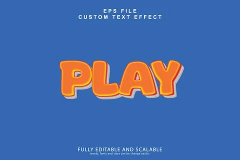 3D Editable Text Effect Stock Illustration