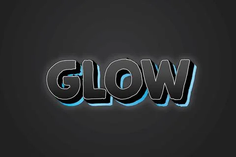 3D Editable Text Effect Stock Illustration