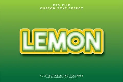 3d Editable Text Effect. Illustrazione stock