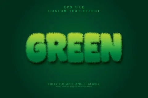 3d Editable Text Effect. Stock Illustration