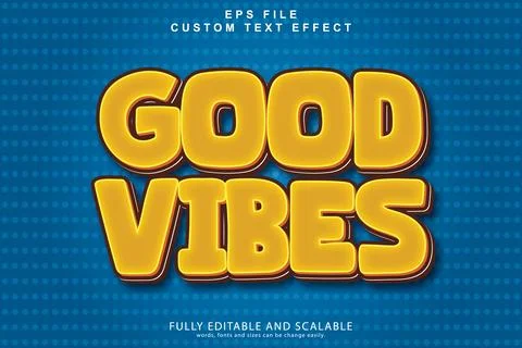 3d Editable Text Effect. Stock Illustration