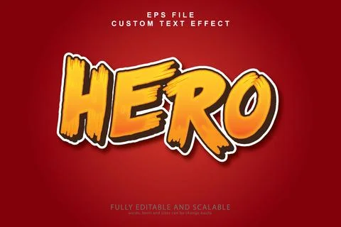 3d Editable Text Effect. Stock Illustration