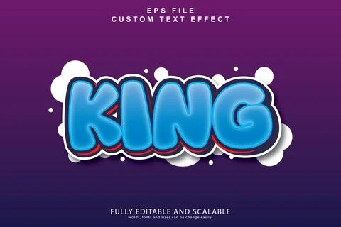 3d Editable Text Effect. Stock Illustration