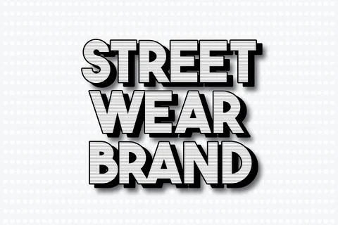 3d Editable Text Effect. Stock Illustration