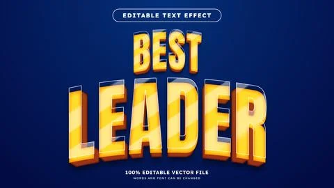 3d editable text style effect Elegant text effect with yellow color suitabl.. Stock Illustration