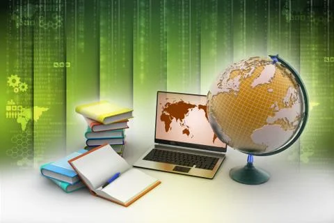 3d Education concept Stock Illustration