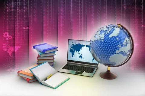 3d Education concept Stockillustratie