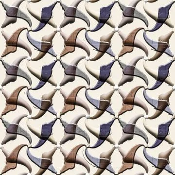 3d effect abstract texture seamless pattern Illustrazione stock