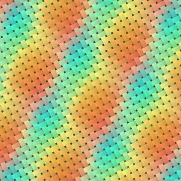 3D effect colorful  hexagon pattern イラスト素材
