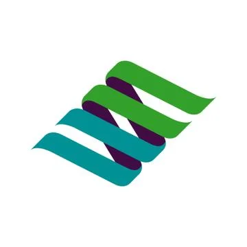 3d effect initial SS Letter S logo design vector swirl graphic concept illust Stock Illustration