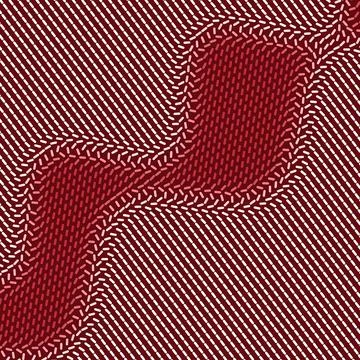 3D effect red-white doted pattern on a red background Illustrazione stock