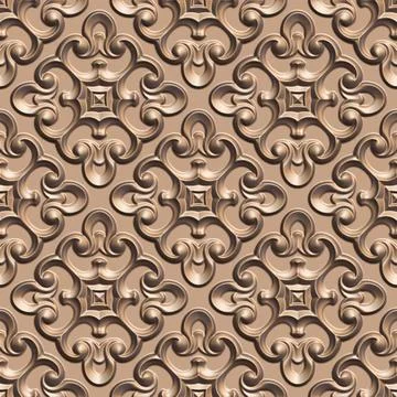 3D effect seamless background, wallpaper decoration pattern 스톡 일러스트