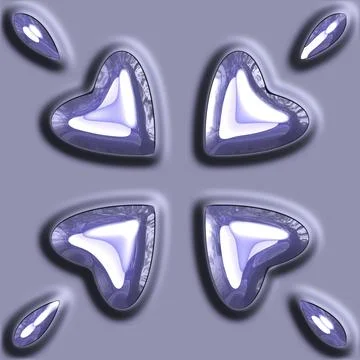 3D effect seamless background, wallpaper decoration glassy pattern Illustrazione stock