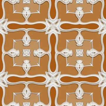 3D effect seamless background, wallpaper decoration pattern Stockillustratie