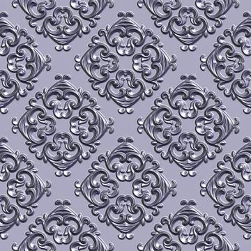 3D effect seamless background, wallpaper decoration pattern Stockillustratie