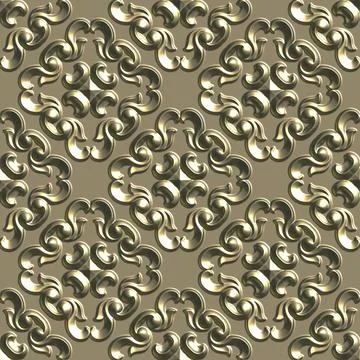 3D effect seamless background, wallpaper decoration pattern イラスト素材