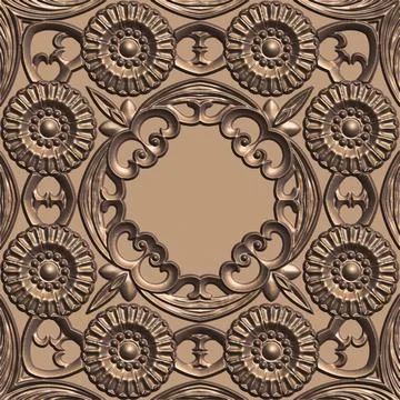 3D effect seamless background, wallpaper decoration pattern Stockillustratie