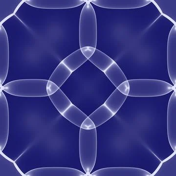 3D effect seamless background, wallpaper decoration blue pattern Stock Illustration