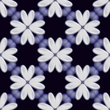 3D effect seamless background, wallpaper decoration pattern Illustrazione stock