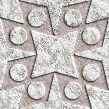3D effect seamless background, wallpaper decoration stone pattern Stock Illustration