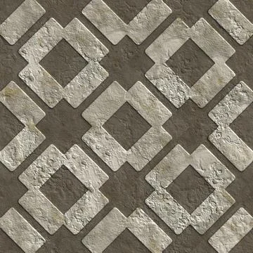 3D effect seamless background, wallpaper decoration stone pattern Stockillustratie