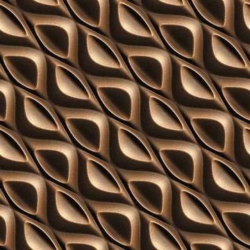 3D effect seamless background, wallpaper decoration brown leather pattern Stock Illustration