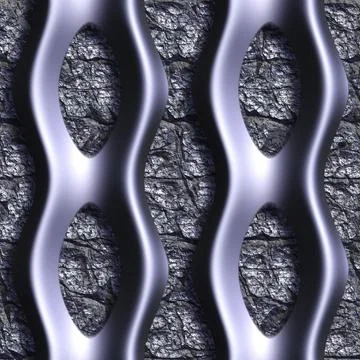 3D effect seamless background, wallpaper decoration metal pattern Stock Illustration