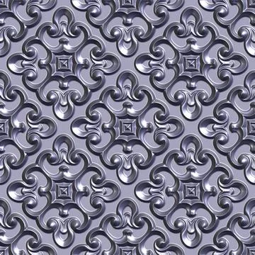 3D effect seamless background, wallpaper decoration pattern Stockillustratie