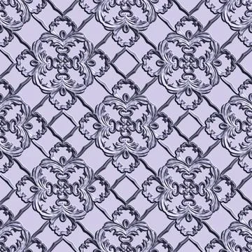 3D effect seamless background, wallpaper decoration pattern Stockillustratie