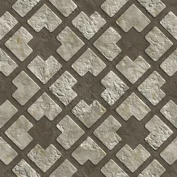 3D effect seamless background, wallpaper decoration stone pattern Stock Illustration