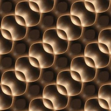 3D effect seamless background, wallpaper decoration brown leather pattern Stock Photos