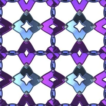 3d effect seamless background wallpaper metal tiled pattern 写真素材