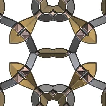 3d effect seamless background wallpaper metal tiled pattern 写真素材