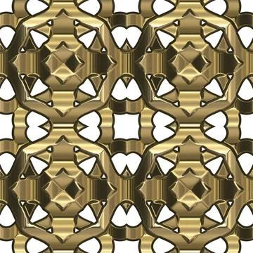 3d effect seamless background wallpaper metal tiled pattern Foto stock