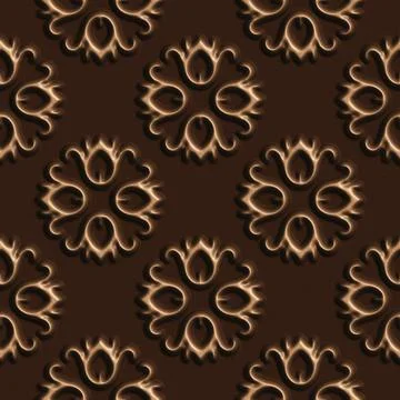 3D effect seamless background, wallpaper decoration leather pattern Foto stock