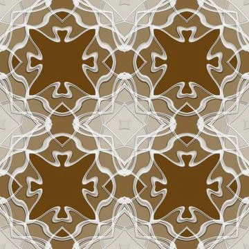 3D effect seamless background, wallpaper decoration pattern Stock Photos