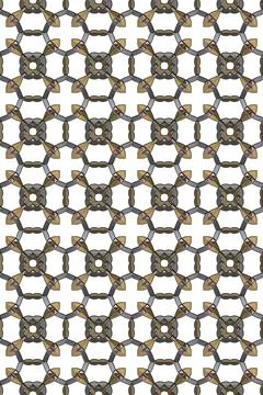 3d effect seamless background wallpaper metal tiled pattern Foto stock