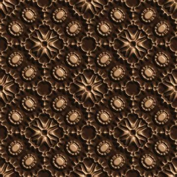 3D effect seamless background, wallpaper decoration leather pattern Stock Photos