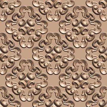 3D effect seamless background, wallpaper decoration pattern 스톡 사진
