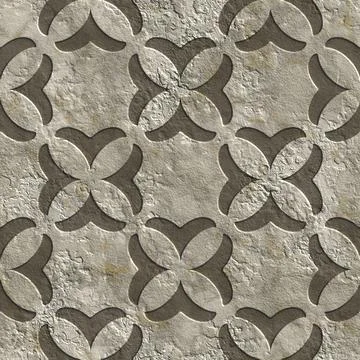3D effect seamless background, wallpaper decoration stone pattern Stock Photos