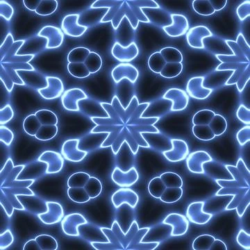 3D effect seamless blue background, wallpaper decoration pattern Stock Illustration