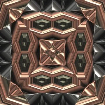 3D effect seamless gold background, wallpaper decoration pattern Stockillustratie