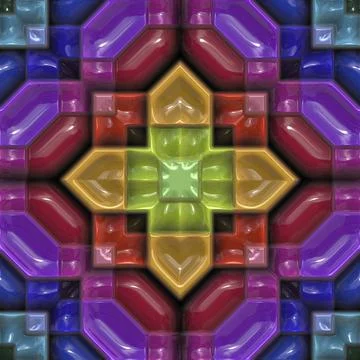 3D effect seamless plastic background, wallpaper decoration pattern Stock Photos