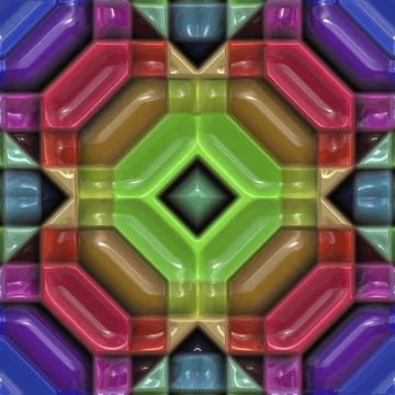 3D effect seamless plastic background, wallpaper decoration pattern Stock Photos