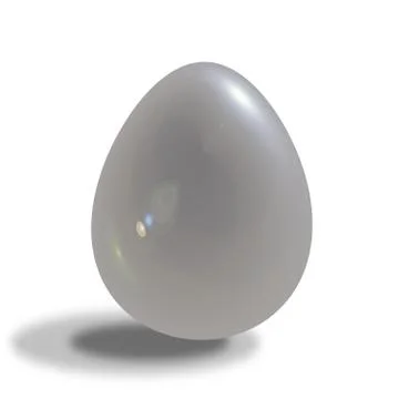 3d egg isolated on white background Stock Illustration