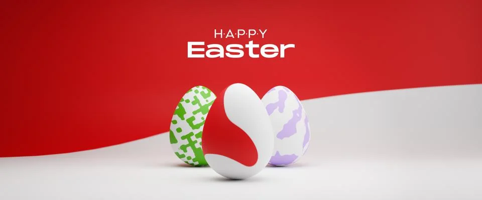 3D eggs Hapy Easter abstract background, easter ilustration composition layout. Фото