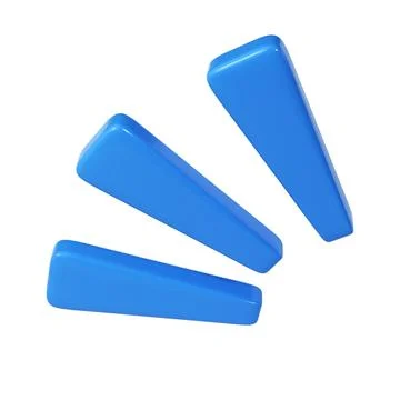 3d element Christmas winter three lines like sound clapping decorative blue Stock Illustration