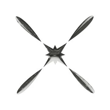 3d element in y2k style with chrome effect on a white background Stock Illustration