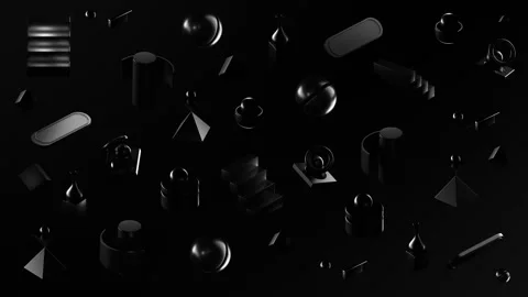 3D Elements background loop 4k 60fps Video stock 249431336