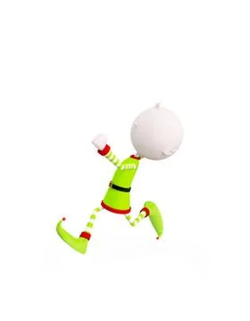 3d Elves for Christmas Stock Illustration